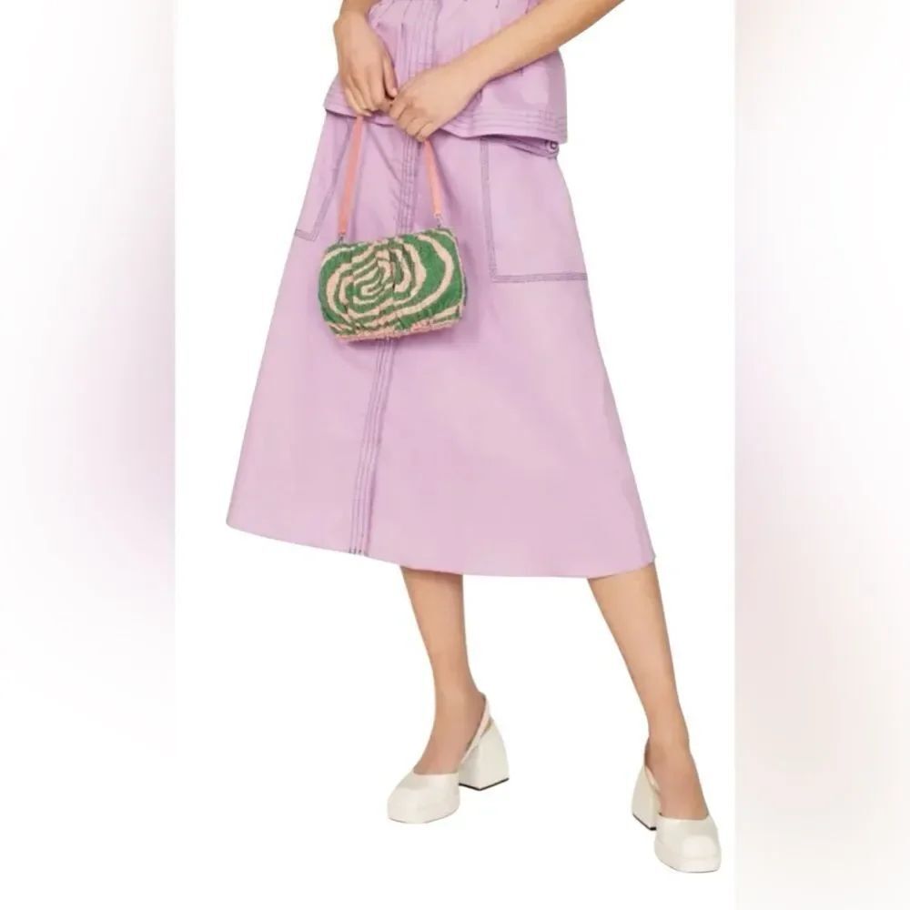 Hofmann Copenhagen Purple Elina Skirt Size 34 US 2 Organic Cotton